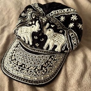 Free People Bohemian Elephant Baseball Cap